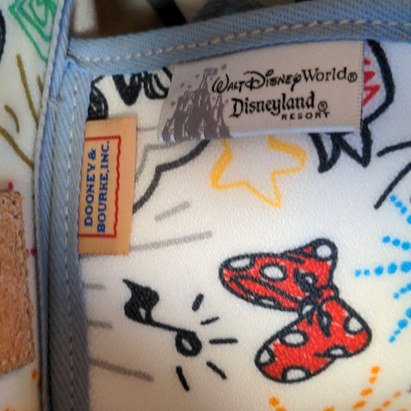 Dooney and Bourke Walt Disney World/Disneyland Mickey Mouse Sketch Tassel Tote - Picture 7 of 11